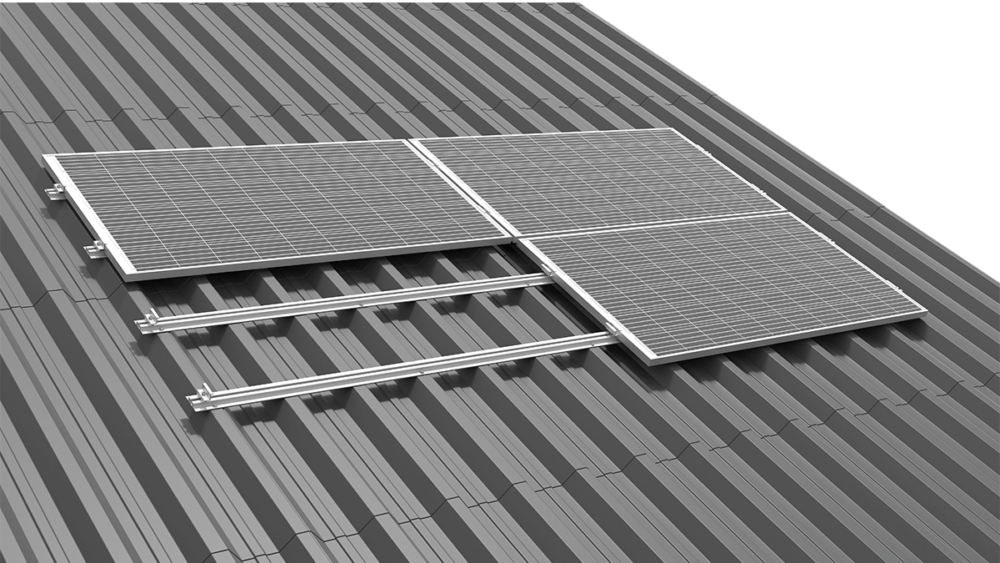 SYSTEM FÜR EIN DACH MIT TRAPEZBLECH