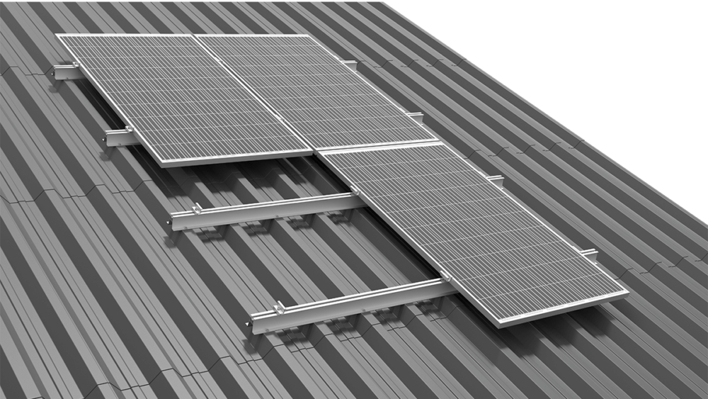 SYSTEMS FOR A ROOF COVERED WITH TRAPEZOIDAL SHEET METAL