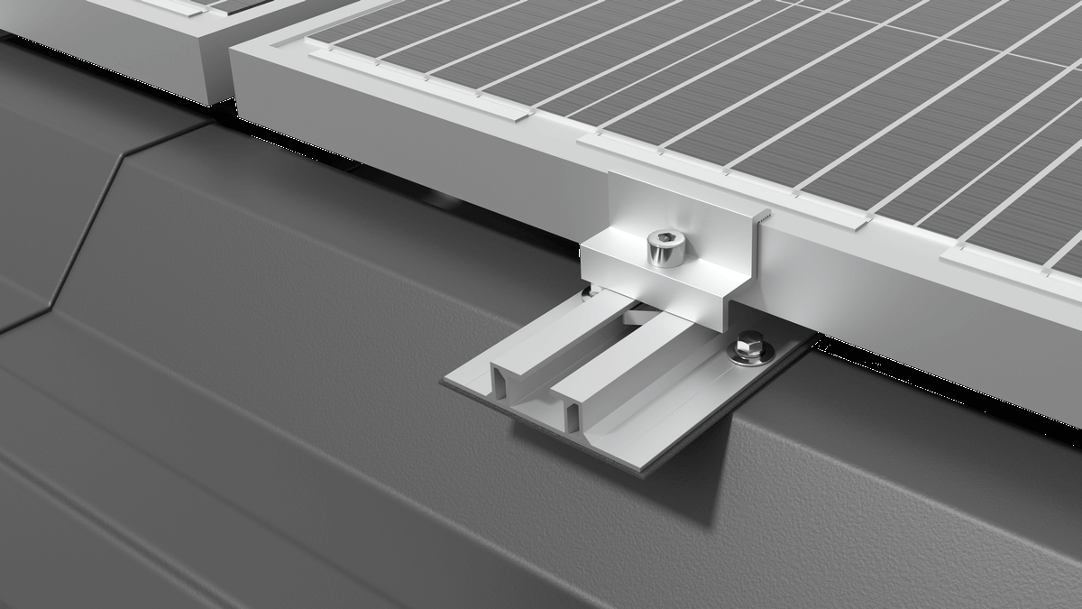 SYSTEMS FOR A ROOF COVERED WITH TRAPEZOIDAL SHEET METAL