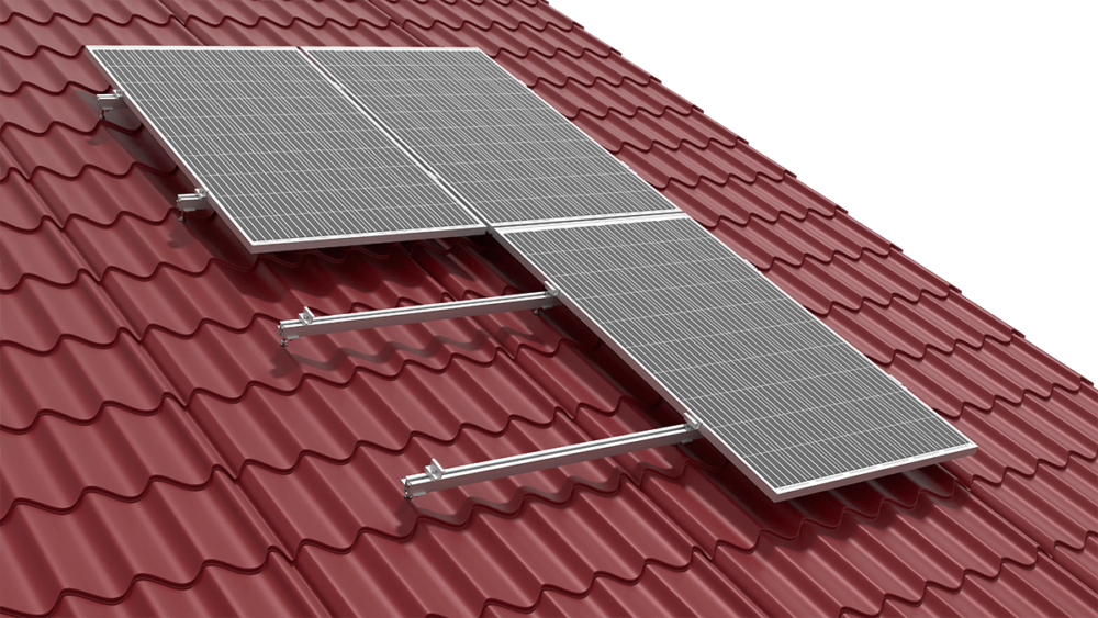 SYSTEM FOR A ROOF COVERED WITH METAL TILES