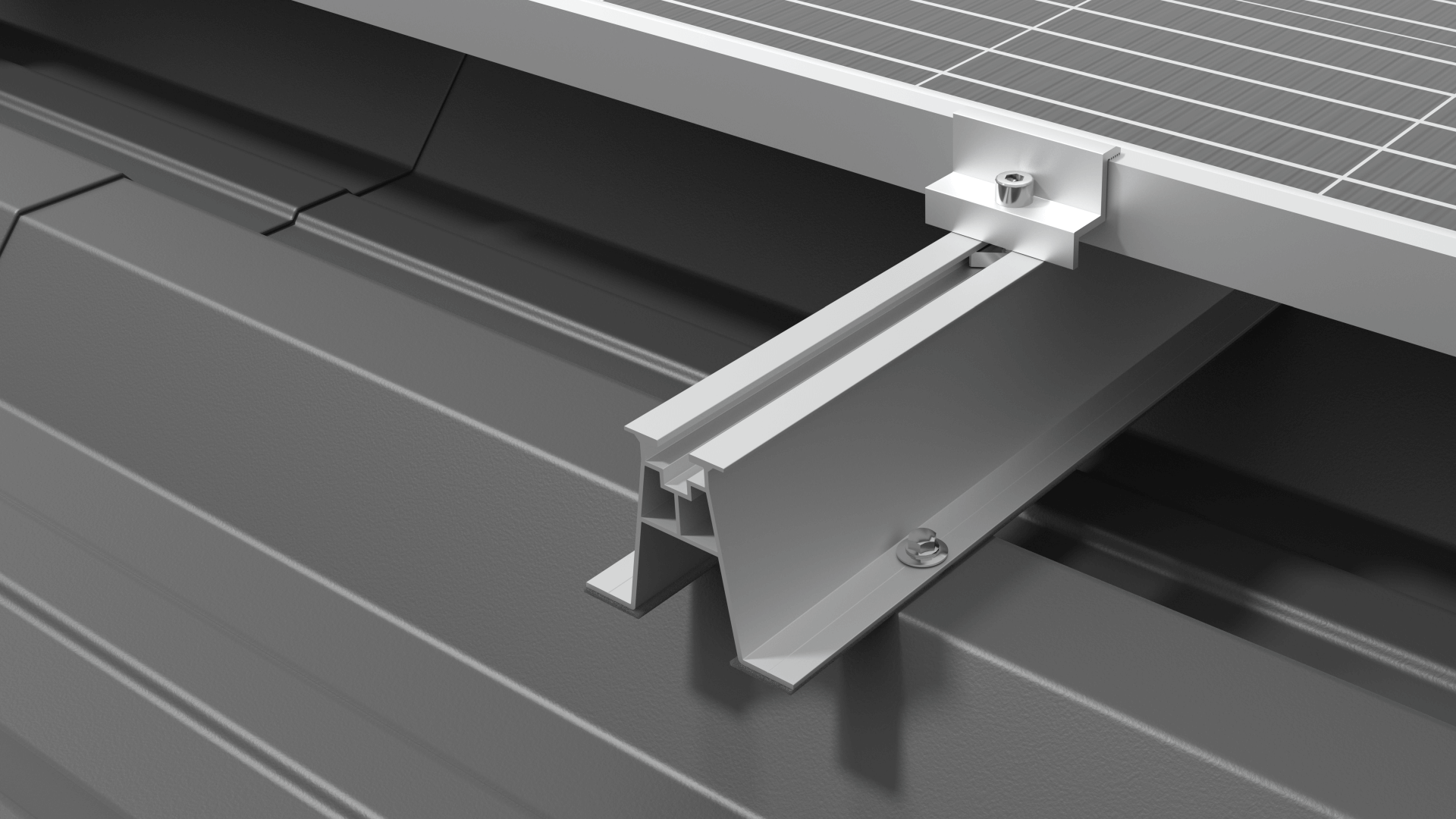 SYSTEMS FOR A ROOF COVERED WITH TRAPEZOIDAL SHEET METAL