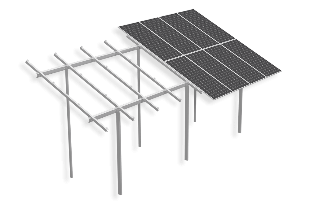 BIFACIAL SYSTEM – WITH TWO SUPPORTS